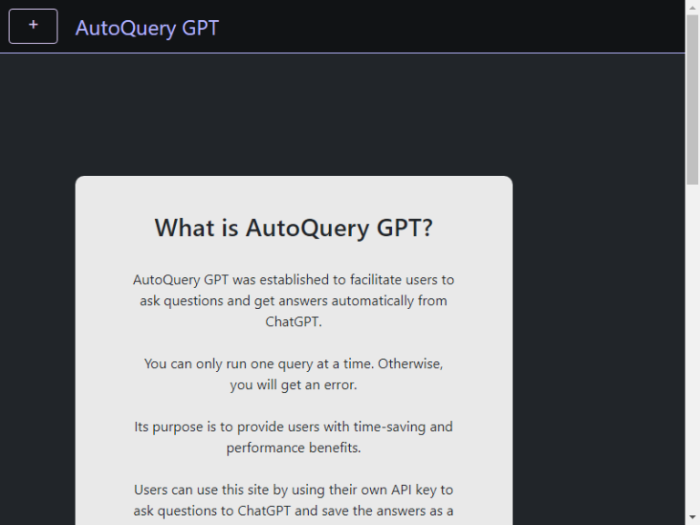 AutoQueryGPT