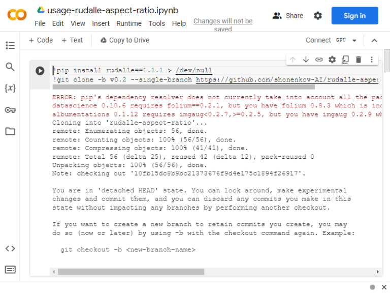 Image generation with aspect ratio