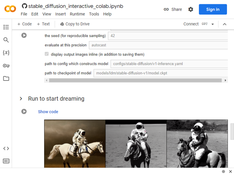 Interactive Stable Diffusion